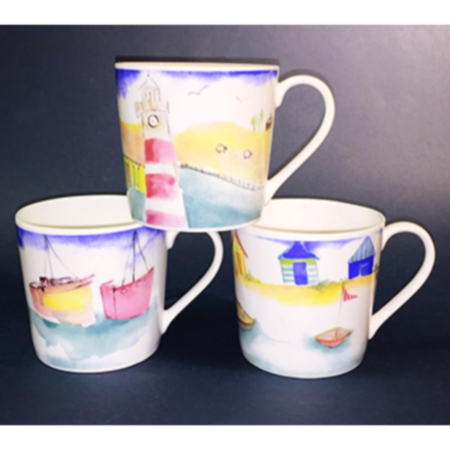 Sea Views Dorset Bone China Mug