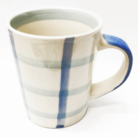 Flamenco Gingham Blue Mug