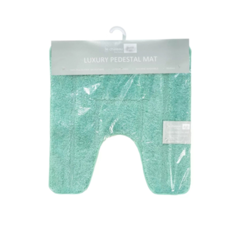 Le Chateau Microfibre Pedestal Bath Mat - Aqua
