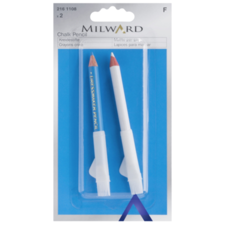 Milward Dressmakers Chalk Pencil - White and Blue (2 Pieces)