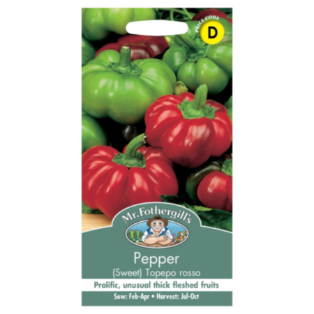 Sweet Pepper Topepo Rosso F1 Seeds