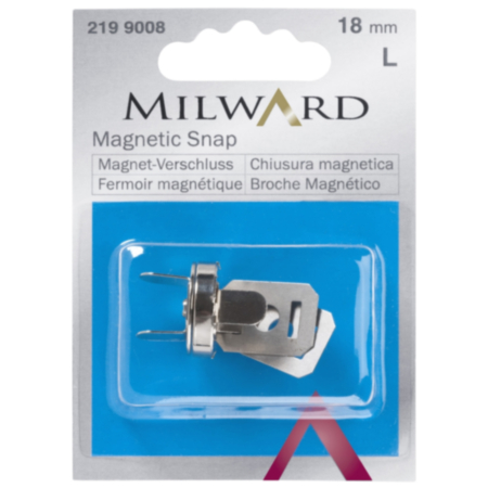 Milward Magnetic Iron Snap Silver - 18mm (1 Piece)
