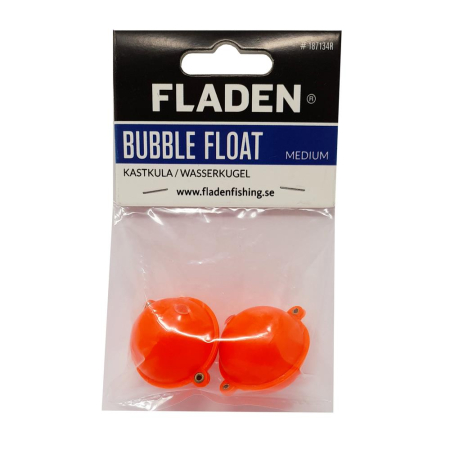 Fladen 2Pk Red Bubble Floats Round - Medium