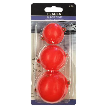 Fladen 3Pk Assorted Size Bubble Floats - Red