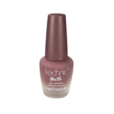 Technic Matte Nail Varnish - Black Grape