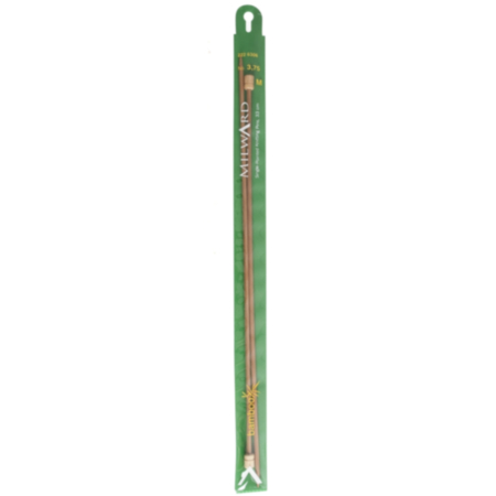 Milward Single-Ended Knitting Pins - Bamboo (33cm x 3.75mm)