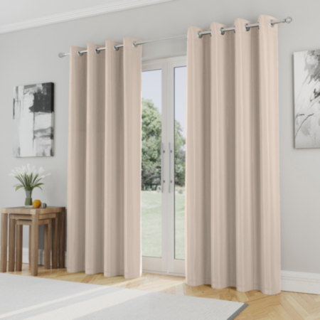 Enhanced Living Nightfall Plain Supersoft Eyelet Curtains