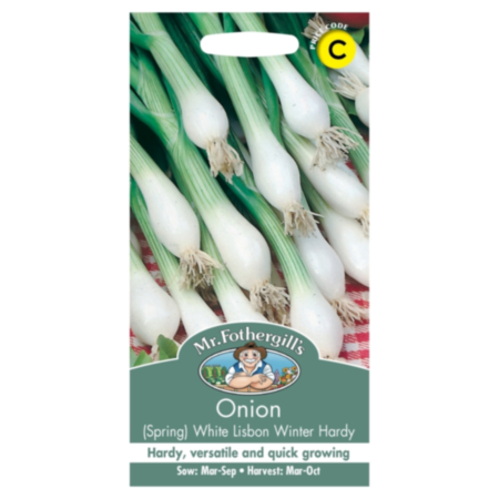 Spring Onion White Lisbon Winter Hardy Seeds