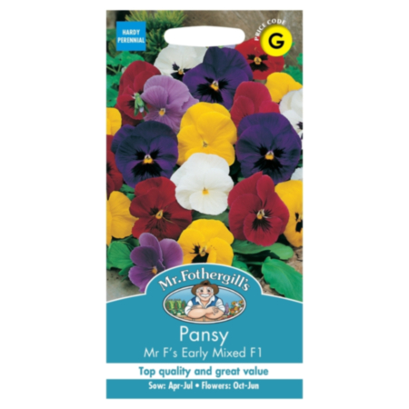 Pansy Early Mixed F1 Seeds