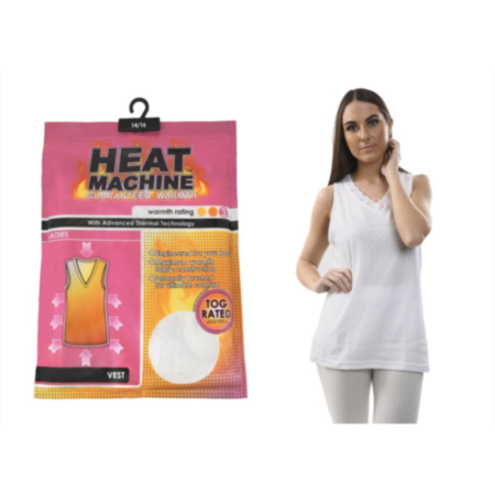 Ladies 1pk Heat Machine Vest