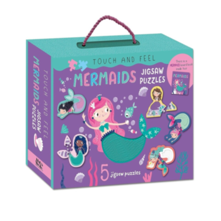 Touch And Feel Puzzle And Book Set - Mermaids