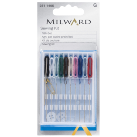 Milward Sewing Kit with Pre-Threaded Needles (1 Piece)