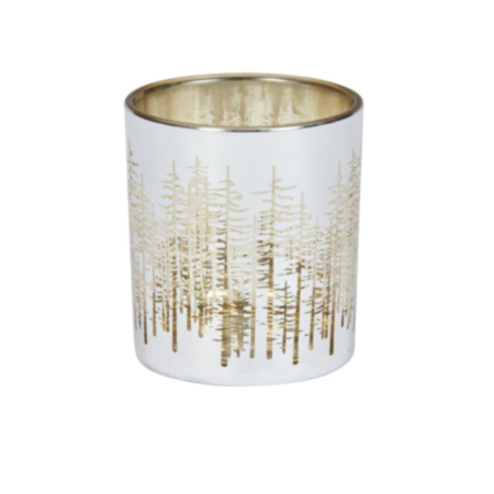 Wonderland T-Light Holders 3pk, Silver Gilt