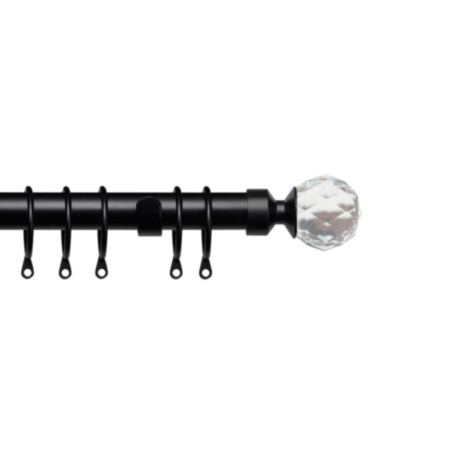 25-28mm 170-300cm Pristine Crystal Extendable Pole Black