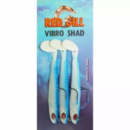 Red Gill Blue White Vibro Shads