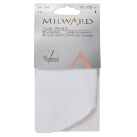 Milward Full Sew-on Trouser Pockets - 2 x 155 x 275mm