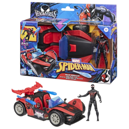 Marvel Spider-Man VenomVersus Epic World of Action Miles Morales Remix Blast Racer