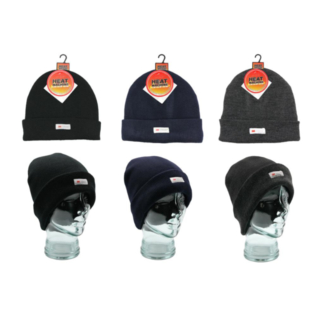 Mens 1pk Heat Machine Thinsulate Turn Up Cuff Hat 