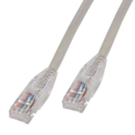 Cat5e UTP RJ45 Network Patch Leads Grey 3.0m