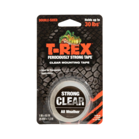 T-Rex® Ferociously Strong Clear Mounting Tape 25mm x 1.5m