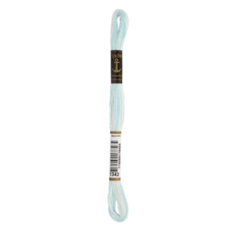 Anchor Stranded Cotton Multi-colour Skein (8m) | 2H4615\1342 - Light Blue & White (Mixed)