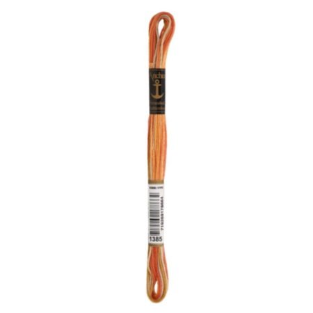 Anchor Stranded Cotton Multi-colour Skein (8m) | 2H4615\1385 - Yellow and Orange (Mixed)