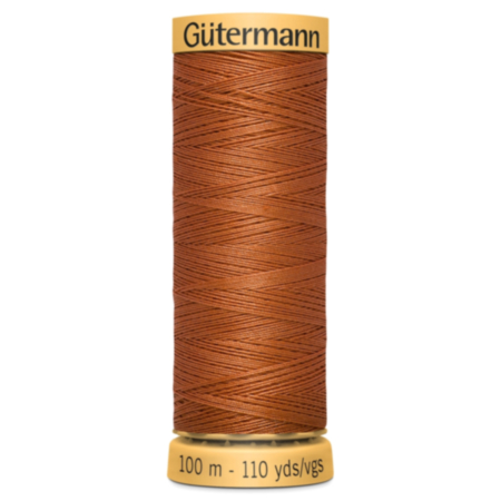 Gutermann Natural Cotton Thread (100m) | 2T100C\1955 - Rust/Brown