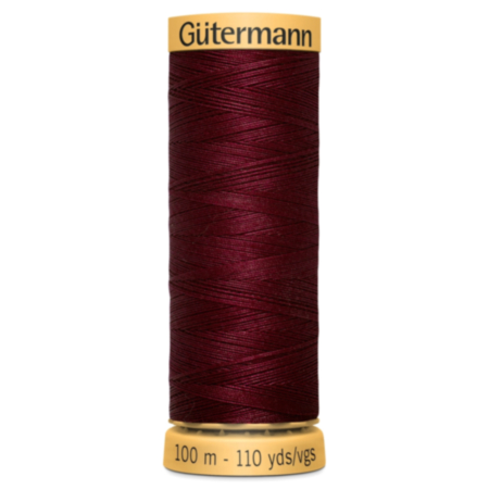 Gutermann Natural Cotton Thread (100m) | 2T100C\3022 - Dark Red