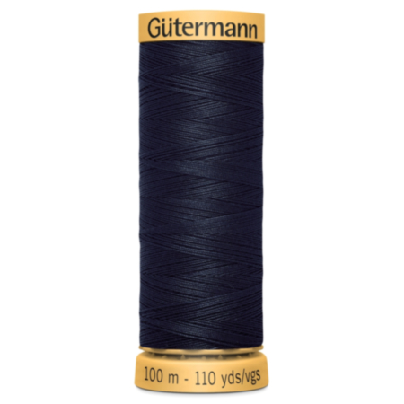 Gutermann Natural Cotton Thread (100m) | 2T100C\6210 - Dark Navy