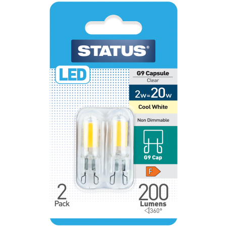 Status 20w LED G9 Warm White Bulb