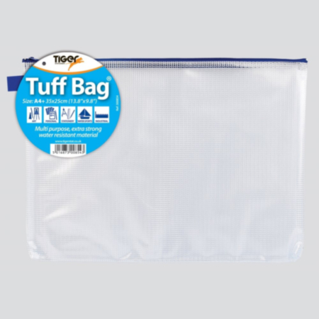 Tiger Stationery A4+ Zipped Tuff Bag - Assorted
