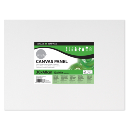 Daler-Rowney Simply Canvas Panel - 30 x 40cm/12 x 16in
