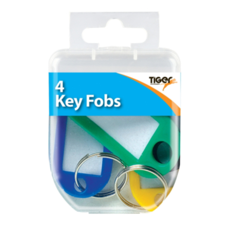 Coloured Key Fobs (4 Pack)