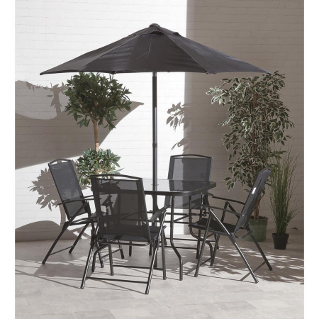 SunTime New Memphis Steel Garden Dining Set - 6 Pieces