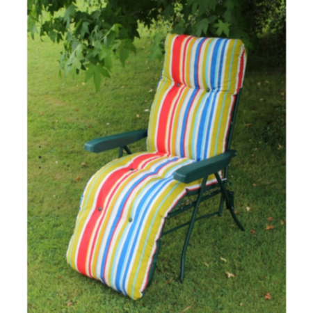 Tubular Padded Relaxer Chair - Assorted Patterns