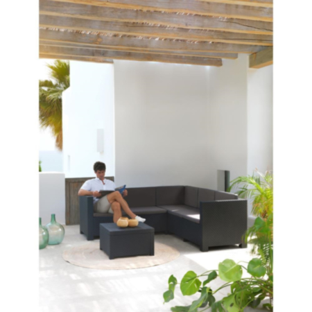 Atlanta Anthracite Corner Sofa Collection - 2 Pieces