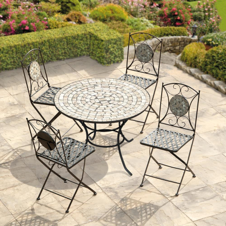 SunTime Casablanca Mosaic Outdoor Dining Set - 5 Pieces