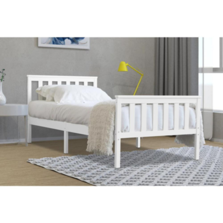 Marnel White Single Bed Frame 3ft