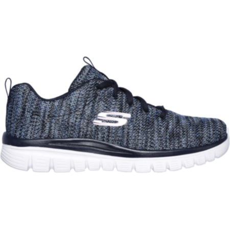Skechers Graceful Twisted Fortune Shoe  Size 6 Navy/Blue