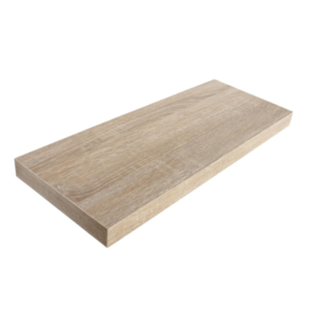 Hudson 90cm wide floating box shelf kit - oak