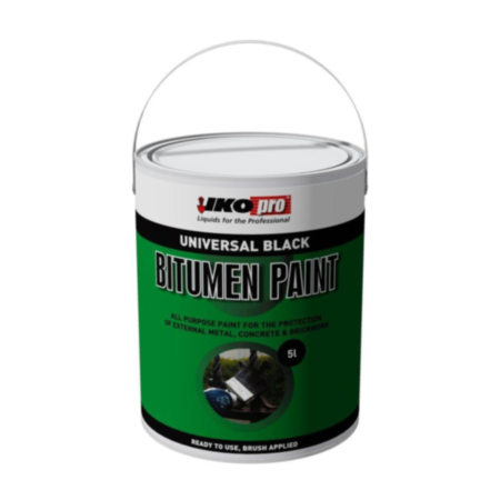 IKO Pro Black Bitumen Paint 5Ltr