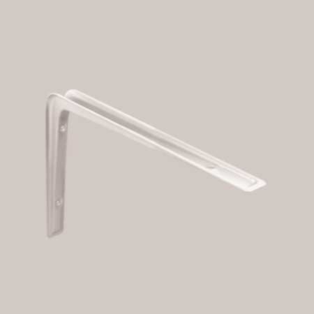 Steel Cantilever Shelf Bracket - 270 x 190mm - White