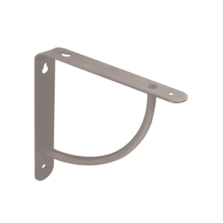 Cove Shelf Bracket - 180 x 180mm - Silver