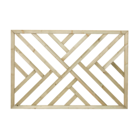 Pine Cross Hatch Decking Panel 1135 x 760 x 32mm