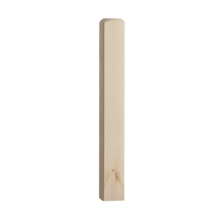Pine Newel Base 91 x 91 x 915mm
