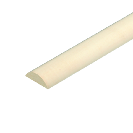 Half Round Light Hardwood Cover 12 x 6mm x 2.4m