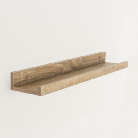 Dura 48cm wide floating book shelf - oak effect