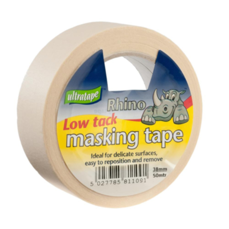 Low Tack Masking Tape  38mmx50m