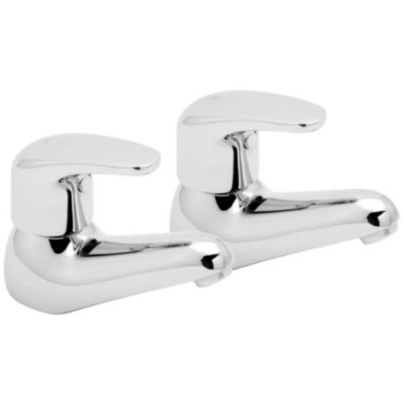Adore Bathroom Basin Filler Taps - Chrome