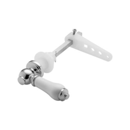 Victoriana Cistern Lever With Ceramic Handle Chrome